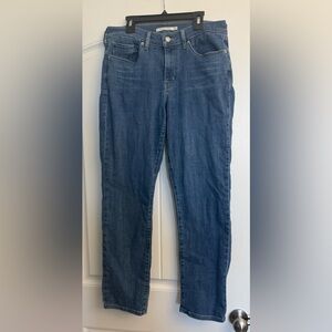 Levi's Women's Dark Blue Straight-Leg Jeans